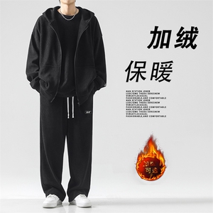 简约潮流加绒加厚休闲舒适运动三件套SJT861-特批176加绒特批206图片