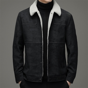 羽绒服男冬季翻领鹅绒外套2023新款休闲中年爸爸冬装YL88235-P255图片