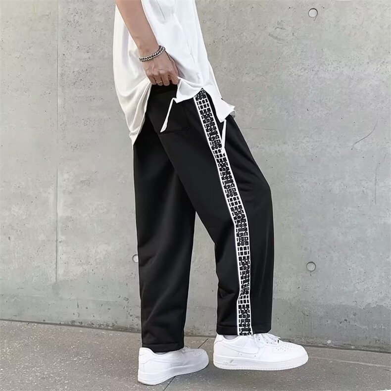 港风撞色哈伦裤运动裤卫裤大码长裤休闲裤男裤子GKX25-P28,男装休闲裤,星座1109-3