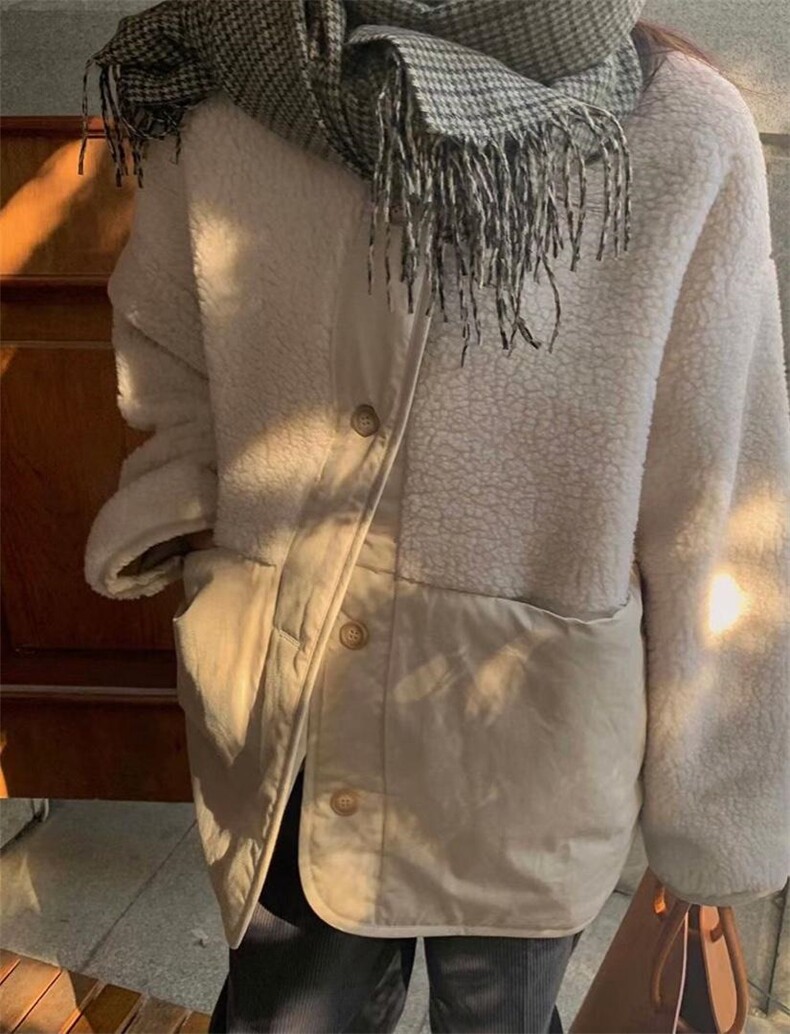 新羊羔毛外套两面穿，其它，miluroom