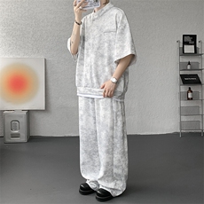 可拆开卖！立领POLO衫短袖t恤套装男生休闲运动青少年搭配帅气夏，男装T恤，电商B312