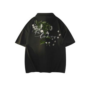抖音得物供货现货网眼透气翻领T恤美式宽松潮牌短袖POLO衫APL19,半身白色蓬蓬裙的穿搭技巧图片