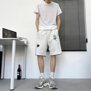 夏季新款美式短裤男潮牌薄款运动休闲五分裤子D01122-P30图片