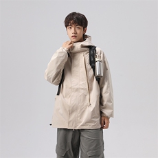 港风美式vibe潮流宽松连帽冲锋衣夹克男潮XZ213-JK6601-P65控88，男装夹克，星座213