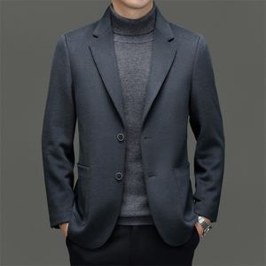 AE819秋冬新款羊毛精品轻奢高端男士西装休闲西服欧货高品图片