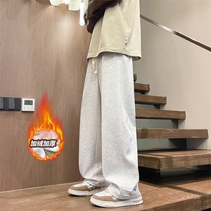 美式复古韵味潮搭高街百搭卫裤直筒痞帅休闲范长裤K495JRTP48图片