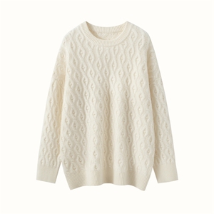 2025年秋季宽松型通勤套头舒适时尚百搭通勤圆领麻灰图片