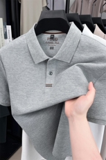 AG3316纯棉短袖Polo衫门禁刺绣龟背工艺带流量，男装Polo衫，钱塘207-1