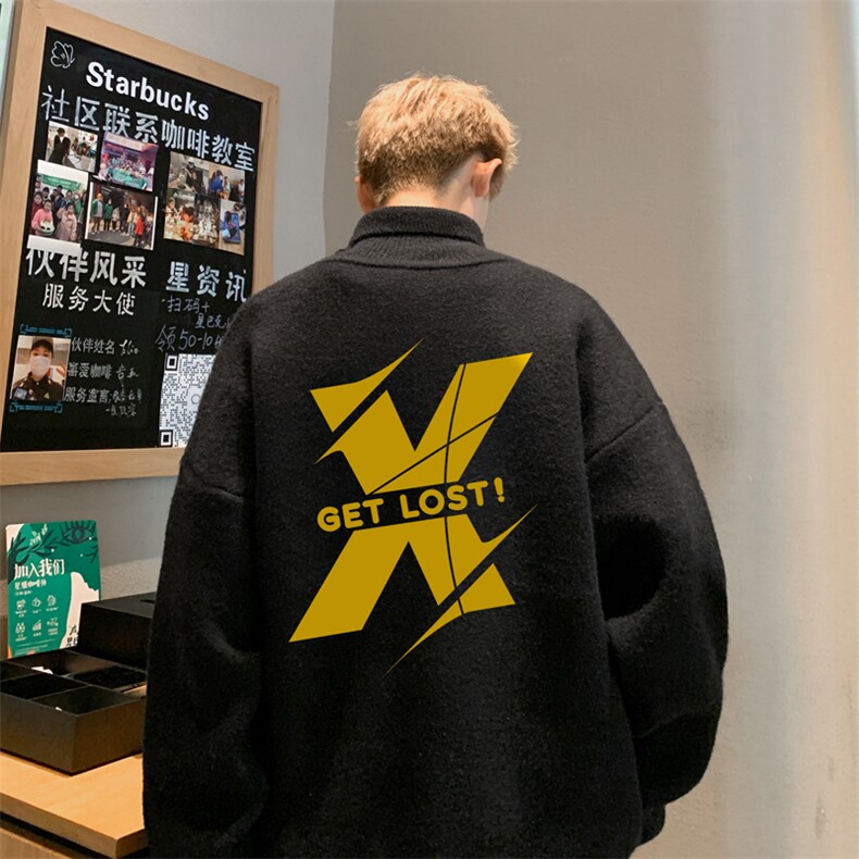 高质量！秋冬高领毛衣加绒加厚翻领针织衫男毛衣FL231-特p38,男装针织衫/毛衣,电商B367
