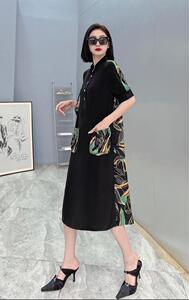 拼色连衣裙,女装连衣裙,FEIZI 飞子