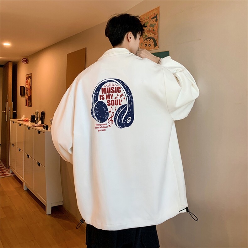 麂皮绒夹克男大码立领褂子外套JK85422-P68 加绒款-P78图片