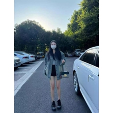 朝戈-新品重工铆钉牛仔外套男女春秋潮牌潮流复古高街宽松，女装短外套，星座505-2（原电商A260-1)