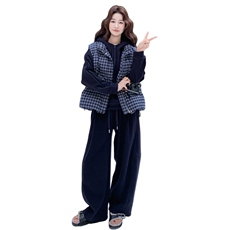 2025冬装新款羽绒马甲卫衣三件套2C99-P355-K468，女装套装/套裙，2C299