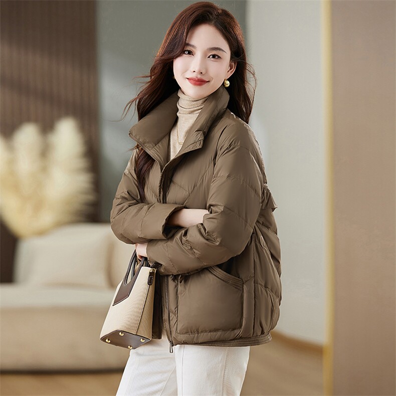羽绒服女2023年冬季新款时尚洋气短款外套,女装羽绒服,魅影