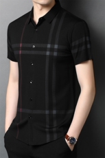QLM99120男士2023年夏季新款短袖休闲衬衫修身青年帅气衬衣P55，男装衬衫，电商B360