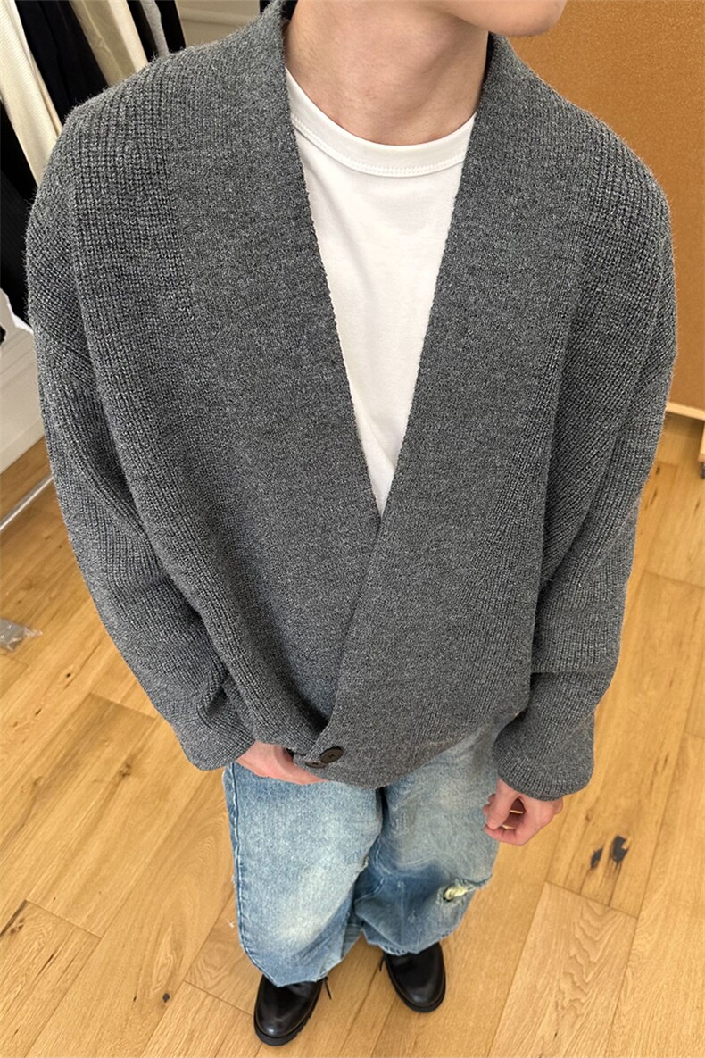 【网图慎用】道袍开衫毛衣老钱慵懒风针织衫5Q3066-TP65118,男装针织衫/毛衣,电商A102