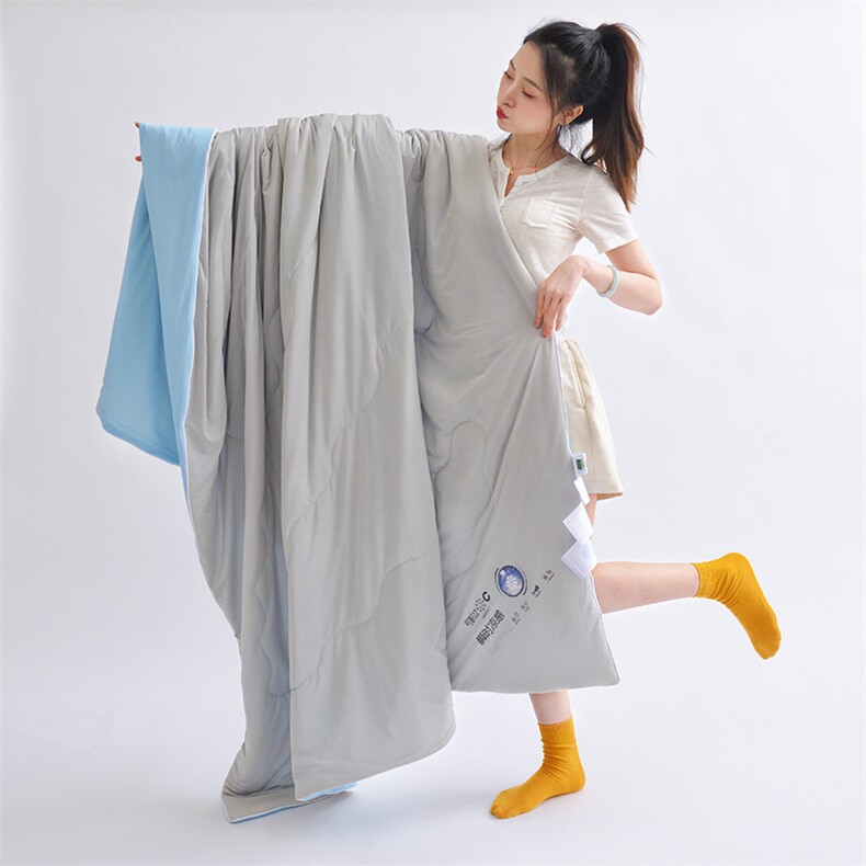 新款空调被夏凉被可机洗儿童夏被宿舍单人被子非纯棉全棉被芯，被套/被芯，一起卖家纺