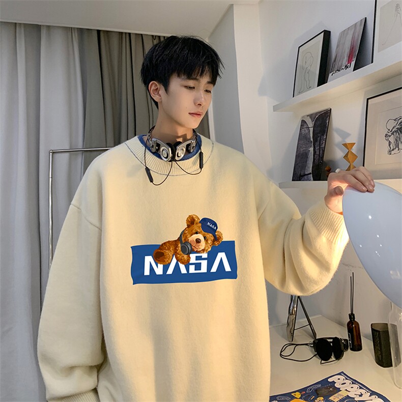 控78假两件毛衣男大码加绒针织衫男毛线衣M80247-P55加绒P70,男装针织衫/毛衣,电商A040