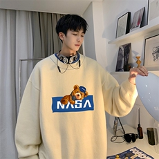 控78假两件毛衣男大码加绒针织衫男毛线衣M80247-P55加绒P70，男装针织衫/毛衣，电商A040