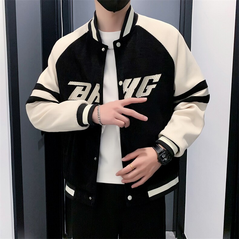 JK306P88128聚酯纤维M-3XL夹克男高级感痞帅休闲,男装夹克,电商B340