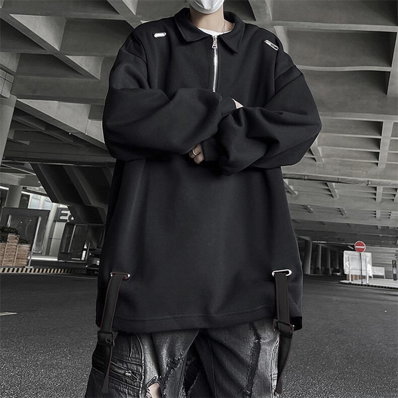 E32P36秋装男装卫衣翻领个性慵懒风时尚宽松男装上衣,男装卫衣,星座512-6