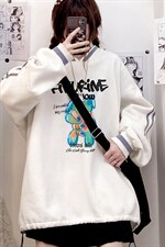 秋冬中性 韩版新款宽松情侣V领休闲加绒卫衣男女潮B608 P55控68图片