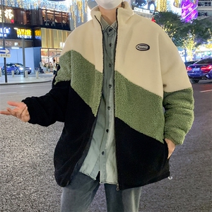 2024新款冬季加绒加厚棉服羊羔绒开衫百搭青少年外套男MY105P95图片