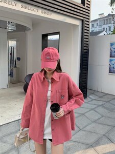 春季亮色衬衫韩版,女装衬衫,SUPEREDITE 绣铂