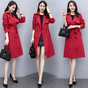 高级感风衣女中长款2023春秋新款气质英伦风今年流行咖色大衣外套,女装风衣,瑶迪依秀