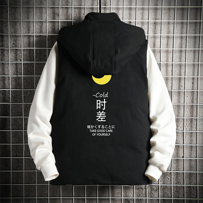 MJ47047-P80 棉马甲男士大码加厚棉背心男坎肩男 网格图片
