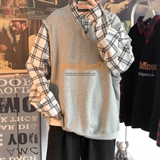 衬衫领卫衣男长袖上衣宽松潮ins翻领假两件潮流设计感SY012-P42，男装衬衫，星座1008-2