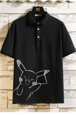 PL57193-P35翻领短袖polo衫男大码胖子半袖t恤男有领保罗衫砖墙，男装Polo衫，电商A040A