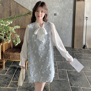 有货  春秋立体花朵套装裙 1053P155K228图片