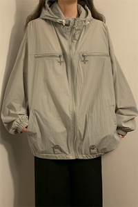 1中性风黄灯四角星金属点缀防晒衣女潮牌防晒服男FS77003P65控88图片