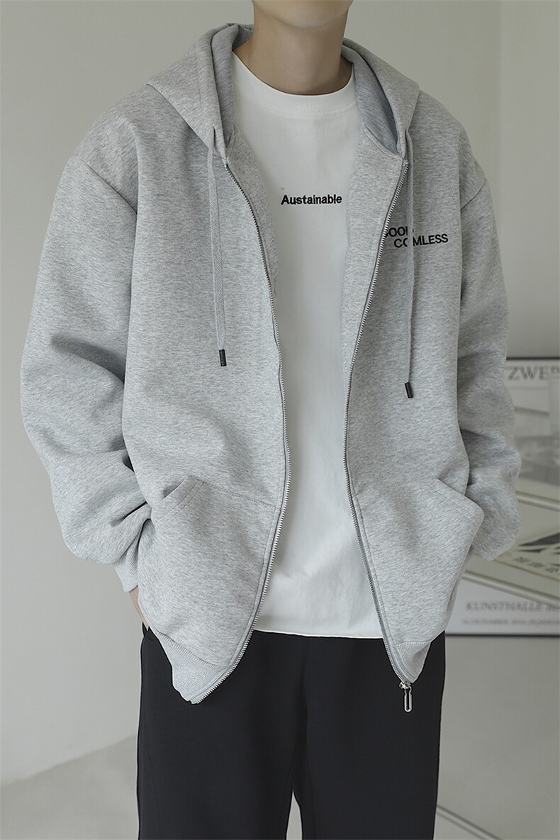 华棉刺绣开衫卫衣秋冬男外套夹克GW008-P60控78,男装夹克,星座216(原A116)