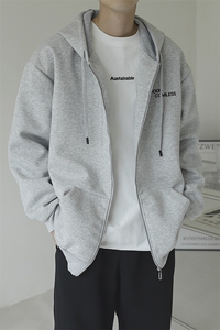 华棉刺绣开衫卫衣秋冬男外套夹克GW008-P60控78图片