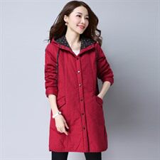 2024冬款棉衣中长款加棉加厚975款自主图贴布加厚棉96%及以上，女装棉衣/棉服，秋牧寒烟