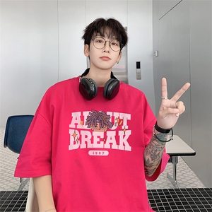 潮纯棉220克T4313P23直播得物抖音重磅短袖T恤280克TB4313批28图片