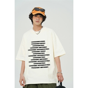夏季新款重磅模糊字母满印高街短袖 M~5XL XZ604-DT220-P25控39图片