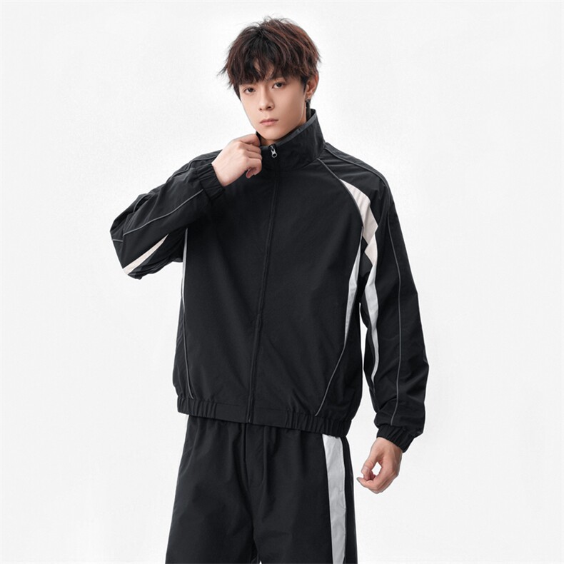 春秋季冲锋外套男款夹克男装中学生潮流拼接套装TZ0572-P118,男装休闲套装,星座308B-2