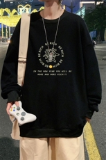 S6163-P28加绒款-P33秋季圆领卫衣男大码韩版宽松长袖外套，男装卫衣，电商A040