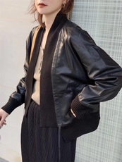 DG822欧货潮流皮衣，女装皮衣，L·H·X