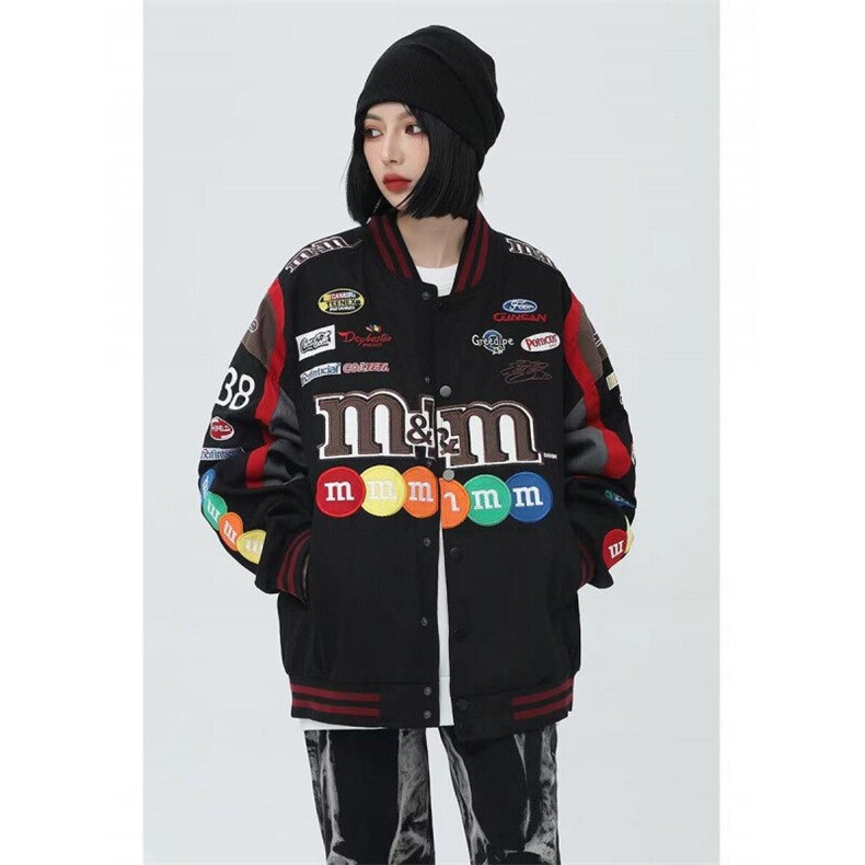 网络图现货拼接棒球服外套秋季美式夹克上衣RW5017-P75,男装夹克,星座1005-4
