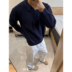 706-1-MY283-P55特P冬季韩版男士翻领毛衣男宽松针织衫外套，男装针织衫/毛衣，星座706-1