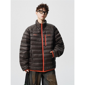 印花轻便90绒白鸭绒M-5XL大码：锦纶羽绒服男78196P238控328图片
