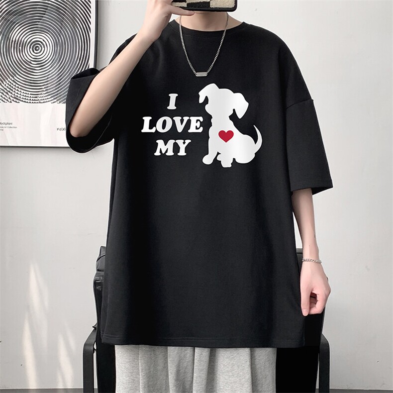 230g重磅纯棉短袖t恤男大码半袖半截袖 DX17448-P20图片
