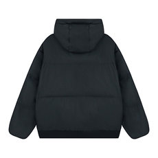 现货5W件冬季三防重磅boxy短款羽绒连帽PU皮棉衣外套防风加厚棉服，男装棉衣，电商A486
