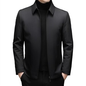 新款冬装羽绒服中老年休闲加厚羽绒外套中年爸爸装ZL32132-P208图片