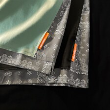 新款港风平铺摆拍短袖T恤腰果花发泡字纯手感宽松TC3111-P29，男装T恤，星座717