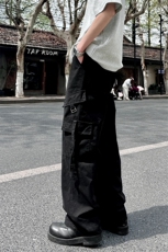 现货！口袋伞兵工装裤男女直筒宽松街头休闲Vintage长裤1220/p58，男装休闲裤，电商B381-2